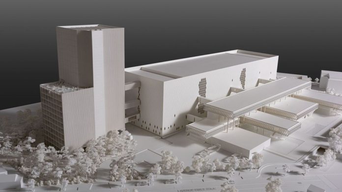 A 73-meter tower to enlarge the National Archives of Pierrefitte-sur-Seine Le projet permettra également une circulation plus rapide pour les agents, grâce à deux ascenseurs.