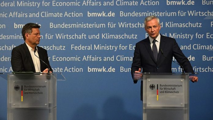 Robert Habeck et Bruno Le Maire.