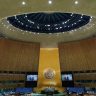 La salle de l'assemblée générale des Nations unies était à moitié vide pour le discours d'Olaf Scholz, le 20 septembre.