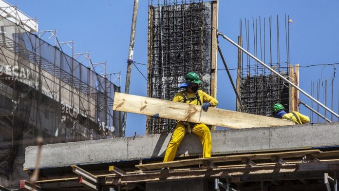 Un chantier à Brasilia.