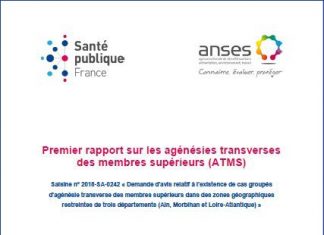 First Report on Transverse Upper Limb Agenesis (ATMS). Request No. 2018-SA-0242 “Request for an opinion relating to the existence of grouped cases of transverse agenesis of the upper limbs in restricted geographical areas of three departments (Ain, Morbihan and Loire-Atlantique)”. Report of the committee of scientific experts. July 11, 2019 First Report on Transverse Upper Limb Agenesis (ATMS). Request No. 2018-SA-0242 “Request for an opinion relating to the existence of grouped cases of transverse agenesis of the upper limbs in restricted geographical areas of three departments (Ain, Morbihan and Loire-Atlantique)”. Report of the committee of scientific experts. July 11, 2019