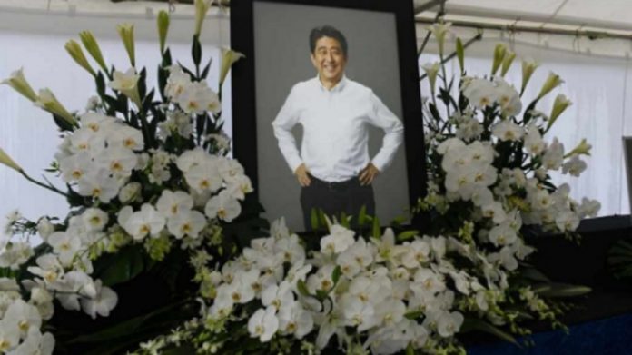 Former Japan PM Shinzo Abe's state funeral tomorrow Former PM Shinzo Abe 1