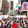 Indian-Americans Celebrate 'Nectar Festival of Freedom' at Times Square