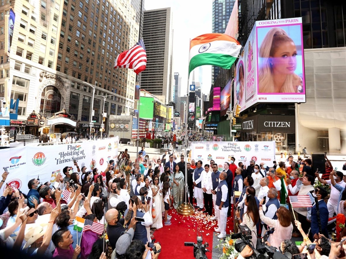 Indian-Americans Celebrate 'Nectar Festival of Freedom' at Times Square

