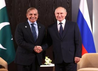 Is Russia moving away from India and moving closer to Pakistan? Vladimir Putin with Shahbaz Sharif