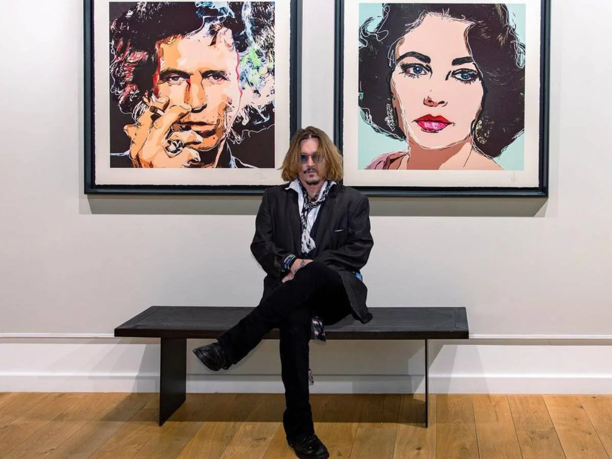 Johnny Depp's self-made painting sold for the first time in crores
