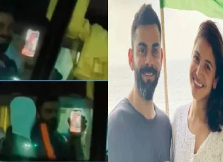 Kohli was seen taking wife Anushka Sharma on video call after the first T20 Team India च्या विजयानंतर विराट कोहलीचा थेट अनुष्का शर्माला Video Call, चाहत्यांना दाखवली झलक