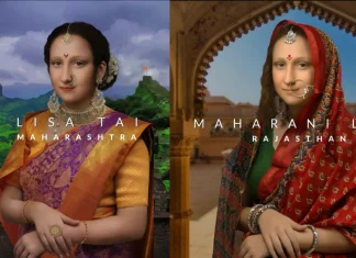 Mona Lisa changes Indian Maharashtrian Bihari Rajasthani, Twitter is flooded with comments dp महाराष्ट्राची लिसा ताई ते बिहारची Lisa देवी, मोनालिसाचा इंडियन मेकओव्हर पाहिलात का?