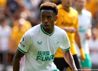 Newcastle United – in the footsteps of Manchester City and Paris St. Germain | Sports | DW Newcastle player Joe Willock wears the green crest on the left chest