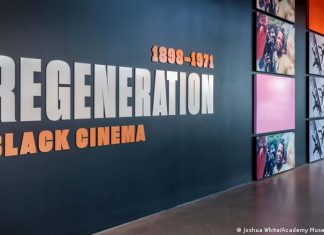 Oscar Museum discovers pearls of Black Cinema | Movies | DW Exhibition text on a wall: 1898-1971 Regeneration Black Cinema