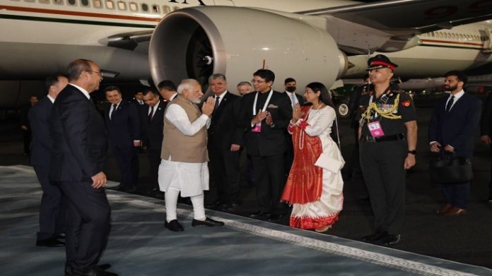 PM Narendra Modi reaches Samarkand to attend SCO summit SCO Summit