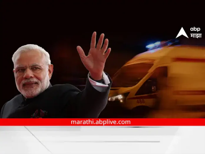 PM Narendra Modi stops his convoy to give way to an ambulance in Gujarat

