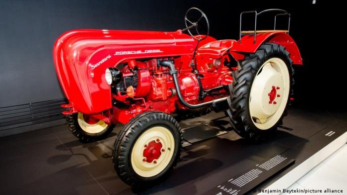 A diesel tractor called Standard 218 from Porsche