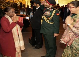 President Draupadi Murmu arrives in London to attend the state funeral of Queen Elizabeth II Draupadi Murmu
