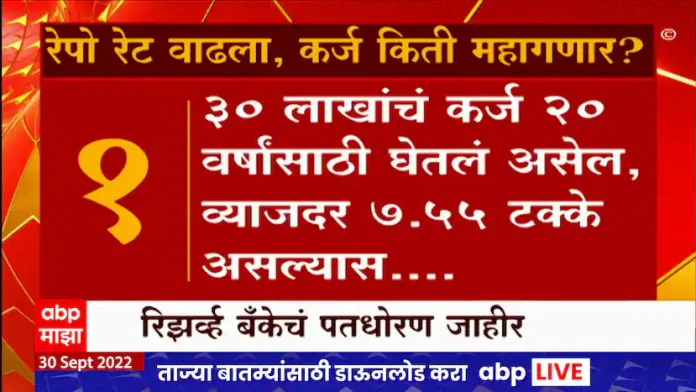 RBI announces monetary policy, repo rate from 5.40 percent to 5.90 percent: ABP Majha

