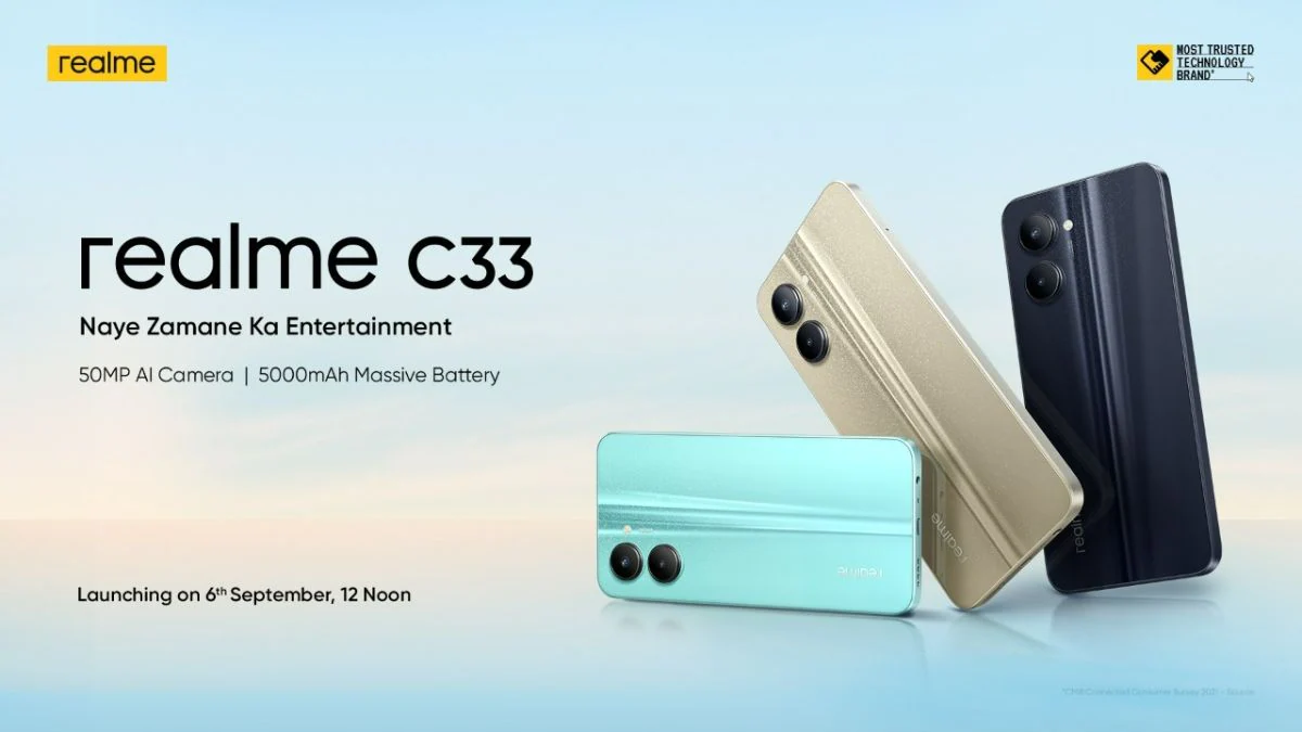 Realme C33 Price in India, Specifications Surface Online Ahead of September 6 Launch: Report