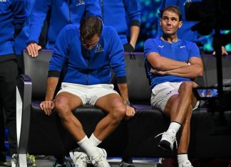 Rihanna, “Don’t Worry Darling”, Federer: the buzz of the weekend Roger Federer in tears after his final doubles match with Rafael Nadal in the Laver Cup at the O2 Arena in London on September 24, 2022.