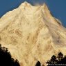 View of the 8163 meter high Manaslu in western Nepal