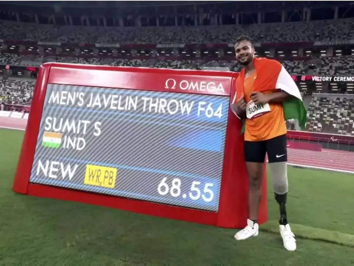  Sumit Antil won the gold medal, the second gold medal for India;  Sumit Antil wins gold with world record throw at Tokyo Paralympics 2020

