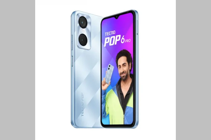 Tecno Pop 6 Pro With 5,000mAh Battery, 6.6-Inch Display Launched in India: Price, Specifications, Offers