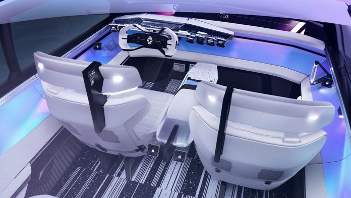 L'intérieur du concept Renault Scenic Vision.