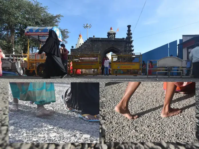There is no toilet in Ambabai temple area during Navratri festival, the plight of thousands of women

