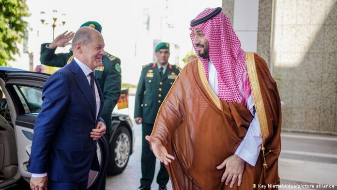 Saudi Arabia |  Chancellor Olaf Scholz and Mohammed bin Salma