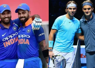 Virat Kohli’s emotional reaction on Roger Federer and Rafael Nadal, photo viral in social media Team India विराट कोहलीचा ट्विटरवर 'टोमणा षटकार', म्हणतो, यालाच म्हणतात ''मैत्री''