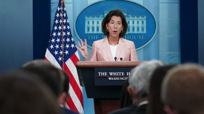 La secrétaire au Commerce Gina Raimondo, début septembre.