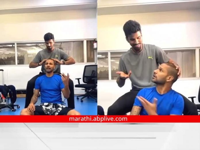 Washington massaging Shikhar Dhawan's head, video goes viral

