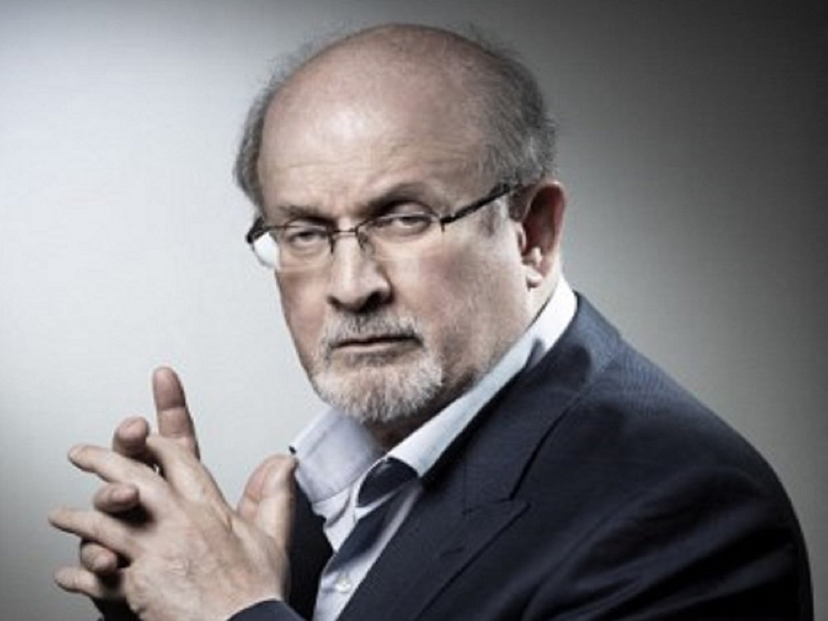  What was Salman Rushdie's first reaction after being taken off the ventilator?  know

