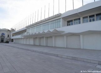 When the Venice Film Festival was Fascist | Movies | DW the Palazzo del Cinema, a long white building