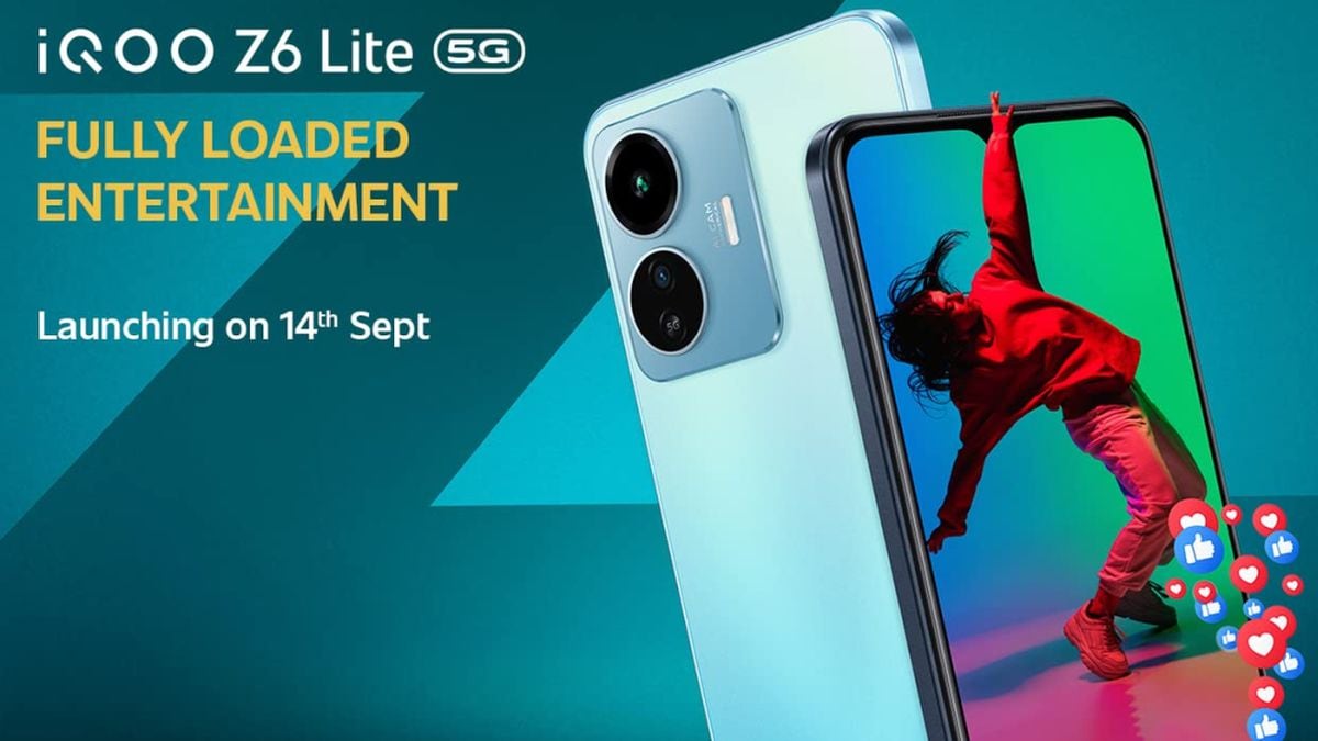 iQoo Z6 Lite 5G Confirmed to Feature 5,000mAh Battery, 50-Megapixel Rear Camera Ahead of Launch: All Details