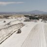 Mines de lithium au Chili, juillet 2021.