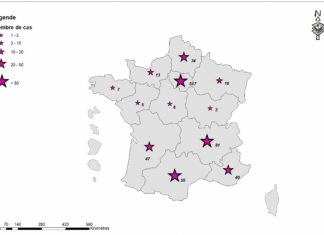 update on July 12, 2022 Figure 1. Confirmed cases of monkeypox (n=824), by region of residence, France, May-July 2022 (data as of 07/11/2022 – 12:00 p.m.)
