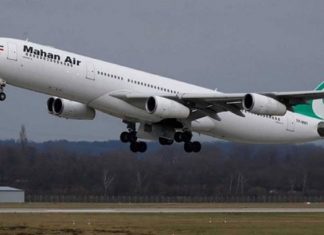 Bomb blast caused by Iranian flight Mahan Air w581 lands in China great airline