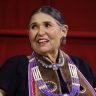 Sacheen Littlefeather on stage at the Academy Museum of Motion Pictures on September 17, 2022, in California.
