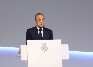 Football: Real Madrid boss relaunches Super League project Lors de l'assemblée générale du Real Madrid, Florentino Pérez s'est dit prêt à modifier le format du projet de Super Ligue.