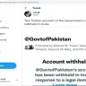 pakistan government twitter account