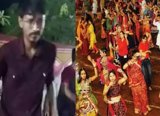 Youth dies while playing Garba, shocking video Video: धक्कादायक! उत्साहाच्या भरात गरबा खेळताना तरुणाचा मृत्यू
