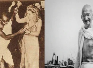 fact check photo of mahatma gandhi dancing with girl viral on social media jmp Fact Check : का नाचले गांधीजी त्या तरुणीसोबत..फोटोमागचं सत्य अखेर उघड..